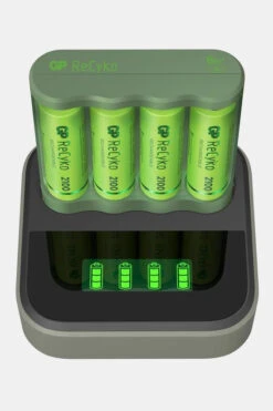 GP BATTERIES ISB Battery Charger B421 4 X Recyko AA 2100 Mah Do