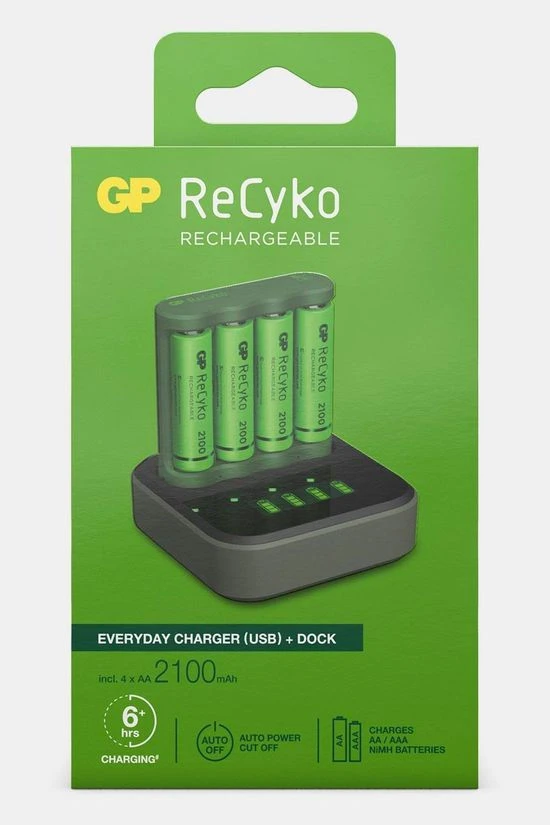 GP BATTERIES ISB Battery Charger B421 4 X Recyko AA 2100 Mah Do 5 GP BATTERIES ISB Battery Charger B421 4 X Recyko AA 2100 Mah Do - Afbeelding 5
