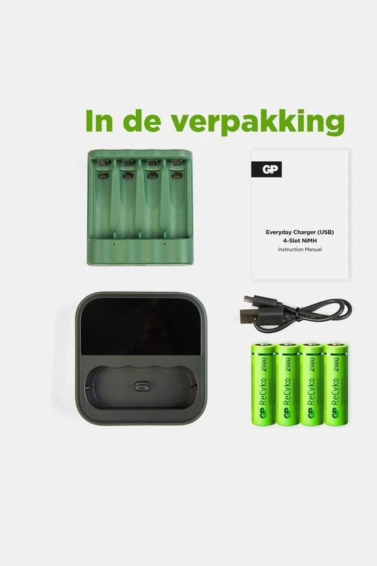GP BATTERIES ISB Battery Charger B421 4 X Recyko AA 2100 Mah Do 7 GP BATTERIES ISB Battery Charger B421 4 X Recyko AA 2100 Mah Do - Afbeelding 7