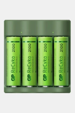 GP BATTERIES USB Battery Charger B421 4X Recyko AA 2100 MAh