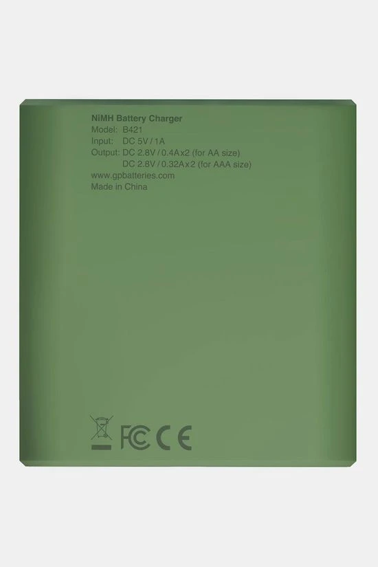 GP BATTERIES USB Battery Charger B421 4X Recyko AA 2100 MAh 4 GP BATTERIES USB Battery Charger B421 4X Recyko AA 2100 MAh - Afbeelding 4