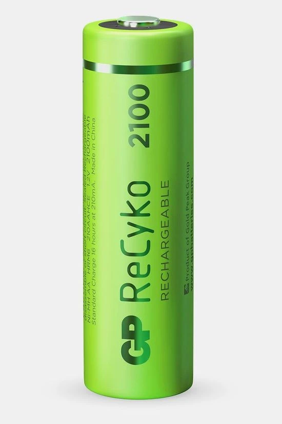 GP BATTERIES AA Rechargeable Nimh 2100Mah Recyko 1,2V 4 Stuks Batterij 2 GP BATTERIES AA Rechargeable Nimh 2100Mah Recyko 1,2V 4 Stuks Batterij - Afbeelding 2