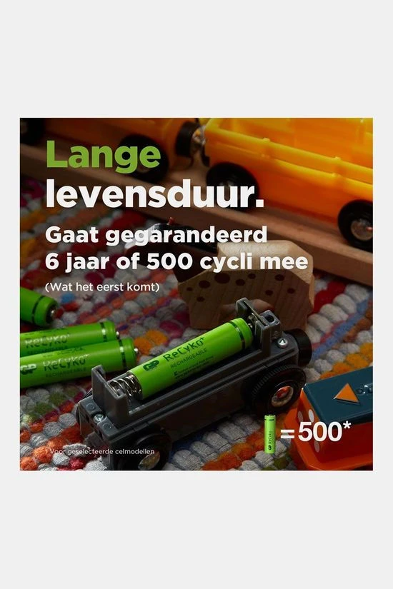 GP BATTERIES AA Rechargeable Nimh 2100Mah Recyko 1,2V 4 Stuks Batterij 6 GP BATTERIES AA Rechargeable Nimh 2100Mah Recyko 1,2V 4 Stuks Batterij - Afbeelding 6