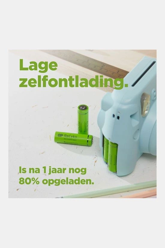 GP BATTERIES AA Rechargeable Nimh 2100Mah Recyko 1,2V 4 Stuks Batterij 7 GP BATTERIES AA Rechargeable Nimh 2100Mah Recyko 1,2V 4 Stuks Batterij - Afbeelding 7