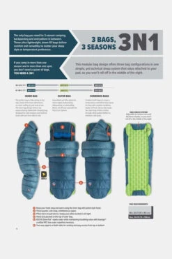 Big Agnes Lost Ranger UL 3N1 15F Long Left Slaapzak -NL Kampeeruitrusting Verkoop 2024 g4hb3e0045 7126 09 nl