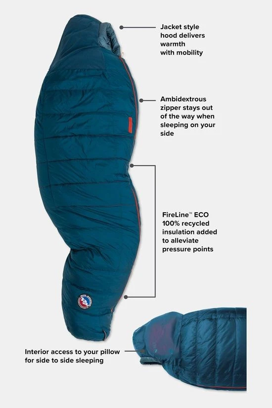 Big Agnes Sidewinder SL 35F Long Slaapzak 4 Big Agnes Sidewinder SL 35F Long Slaapzak - Afbeelding 4
