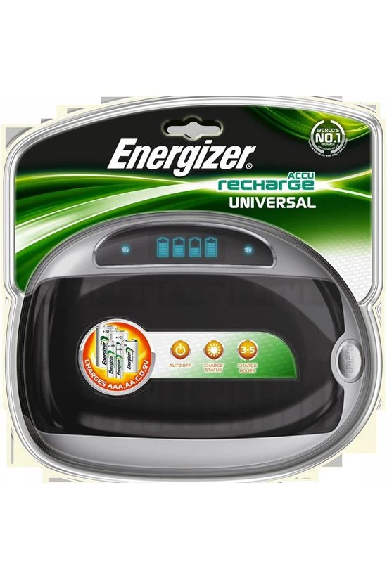 Energizer AA/AAA/C/D/9V Universele Oplader 1 Energizer AA/AAA/C/D/9V Universele Oplader